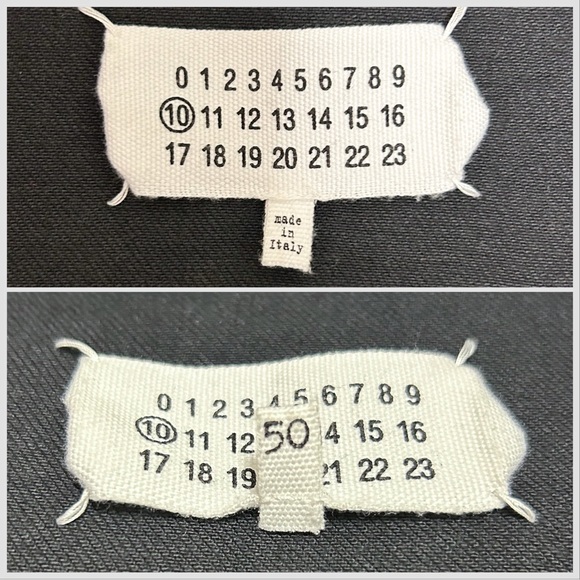 Maison Margiela Black Denim White Stitching Snap Button Spread Collar Jacket 50 - Picture 11 of 15